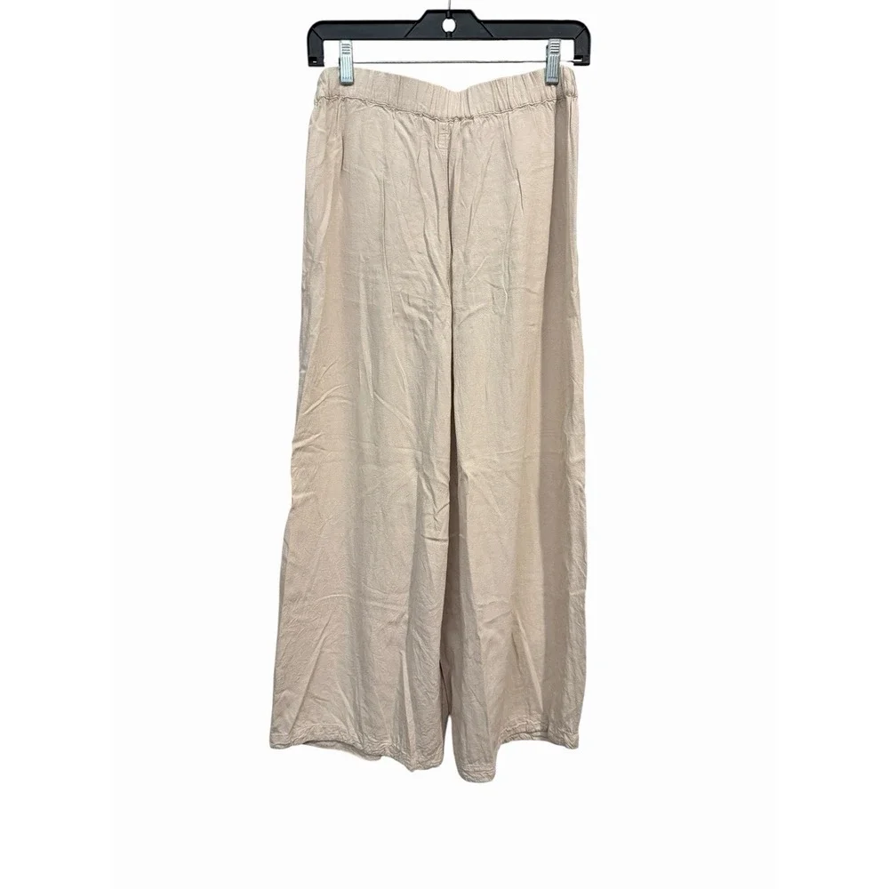Free People Pants Free-est XS Wide Leg Barrel Balloon Lagenlook Boho Linen OP3-3